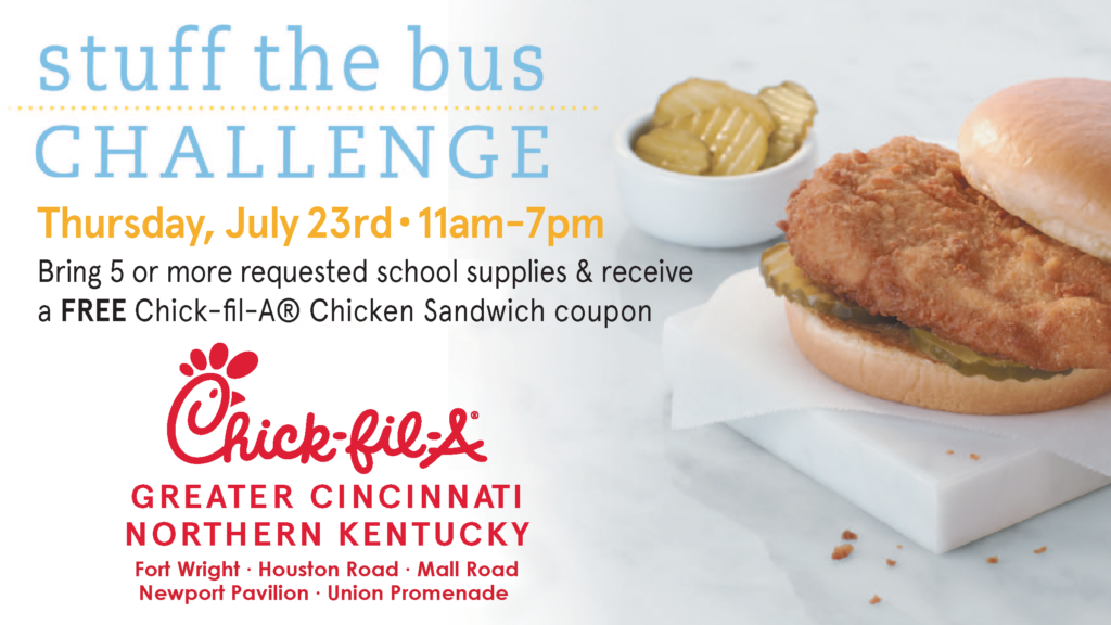 13th Annual NKY Chick-fil-A Stuff The Bus Challenge is Thursday, July 23